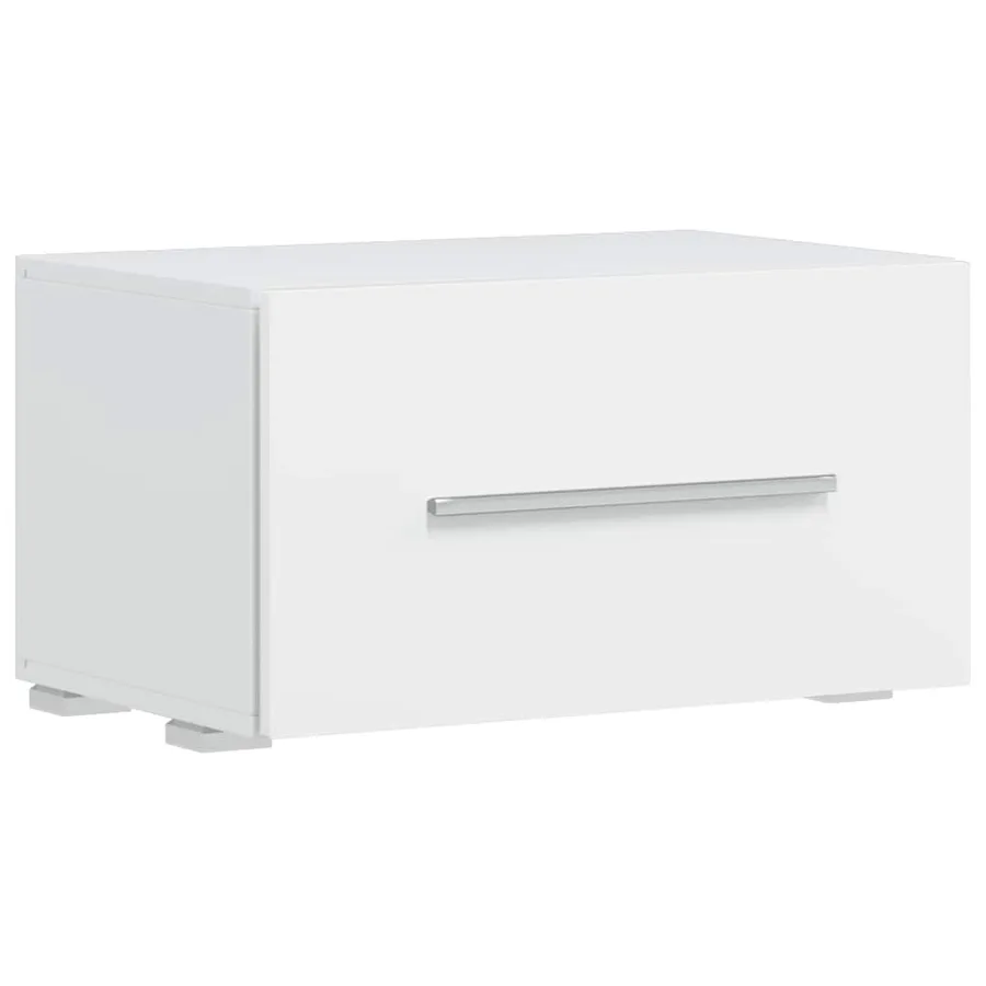 Meuble TV mural avec éclairage LED 5 pièces Blanc - 10