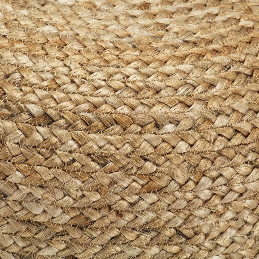 Pouf fait à la main 45 x 30 cm Jute - 3