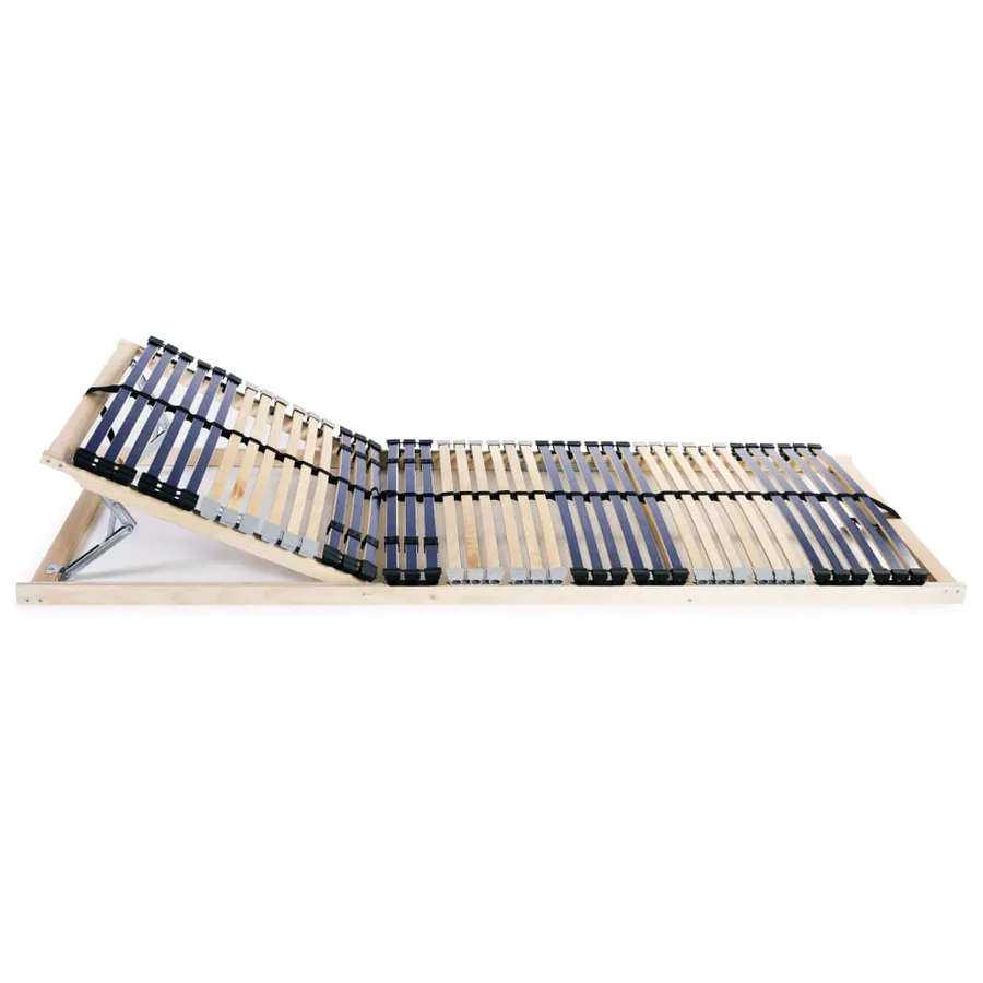 Sommiers à lattes sans matelas 2 pcs avec 42 lattes 90x200 cm - 2