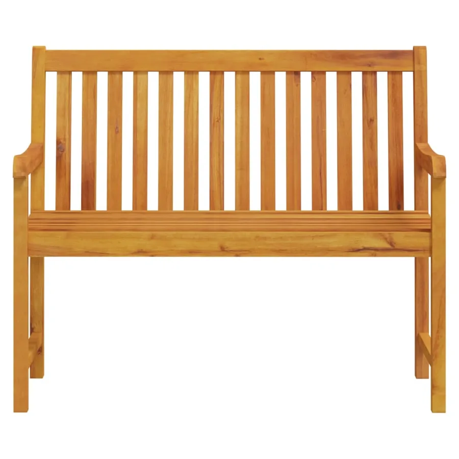 Banc de jardin 110 cm Bois d'acacia solide - 3