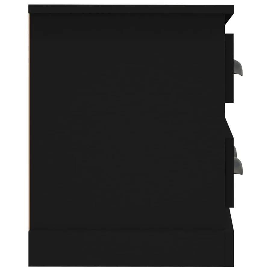 Meuble TV noir 100x35,5x45 cm bois d'ingénierie - 7