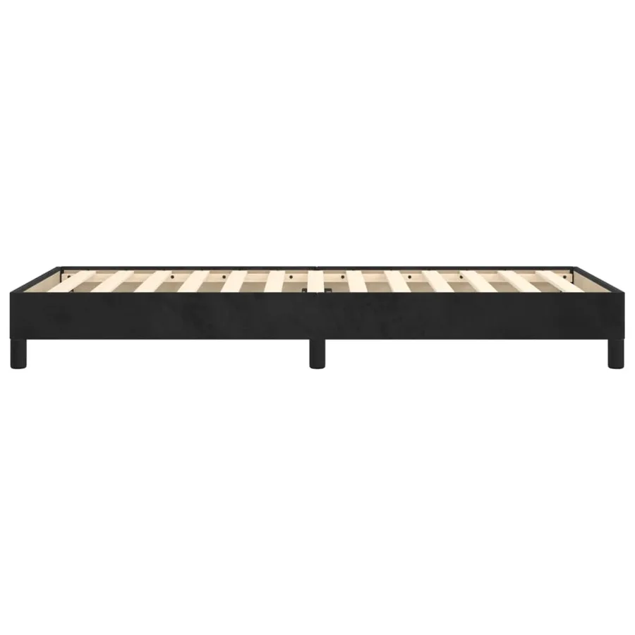 Cadre de lit sans matelas noir 90x200 cm velours - 6