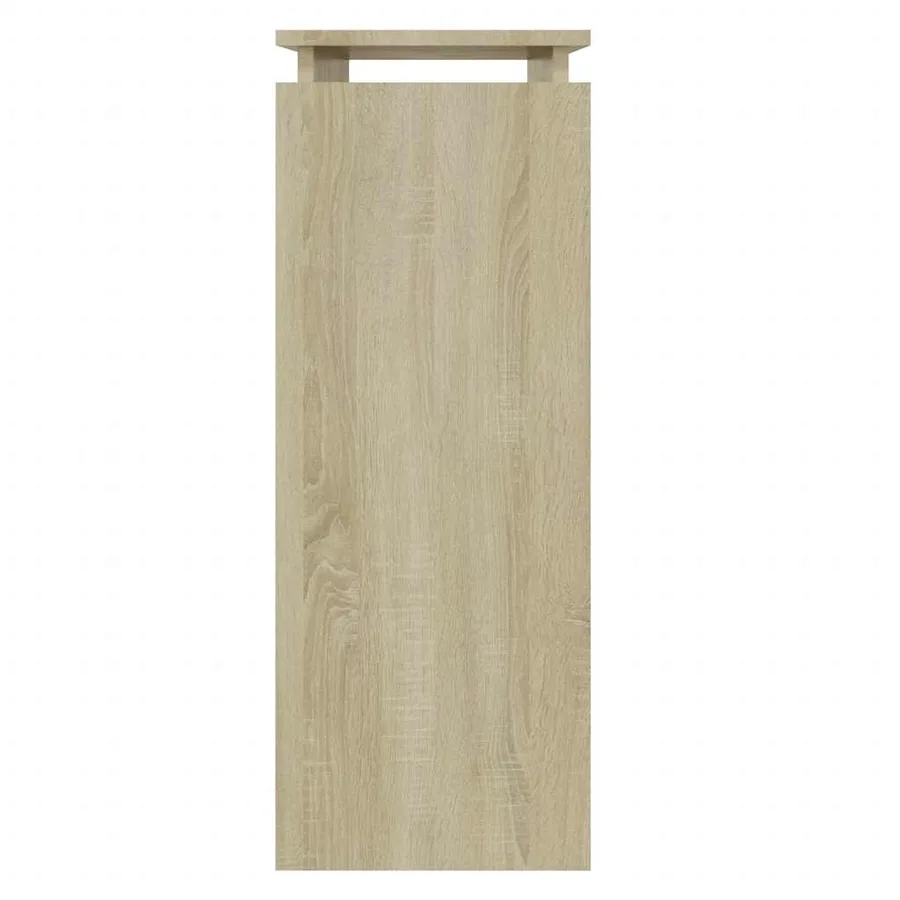 Table console chêne sonoma 80x30x80 cm bois d'ingénierie - 4