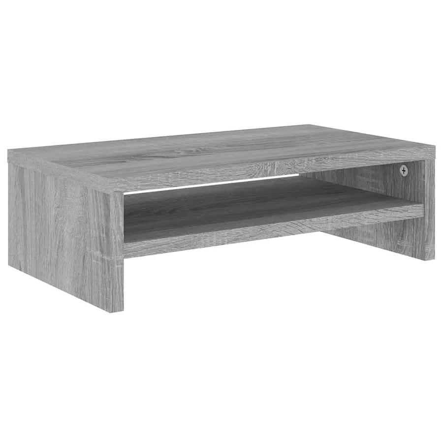 Support de moniteur Sonoma gris 42x24x13 cm Bois d'ingénierie - 2