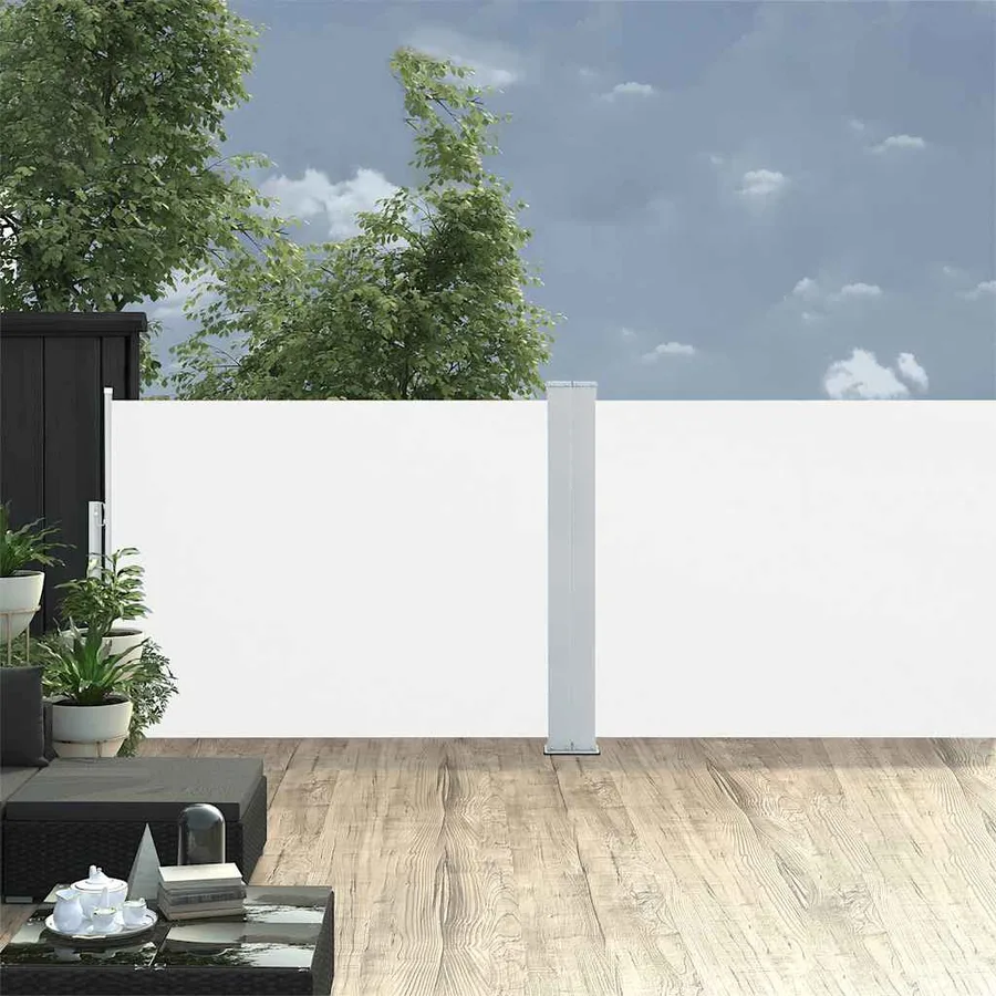 Auvent latéral rétractable Crème 100 x 1000 cm - 3
