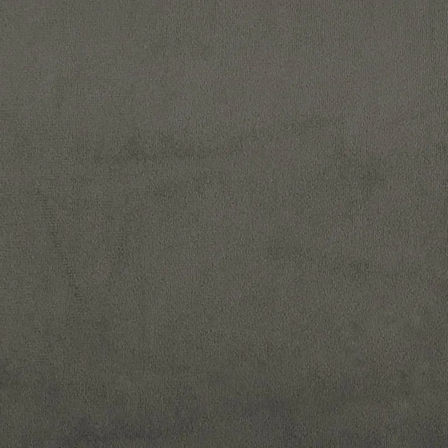 Cadre de lit sans matelas gris foncé 200x200 cm velours - 11