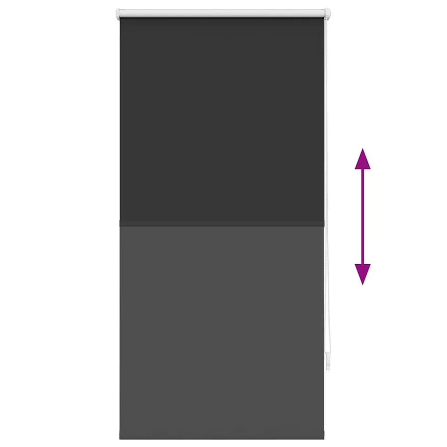 Store enrouleur occultant 64,4 x 120 cm, largeur du tissu 60 cm, noir - 9