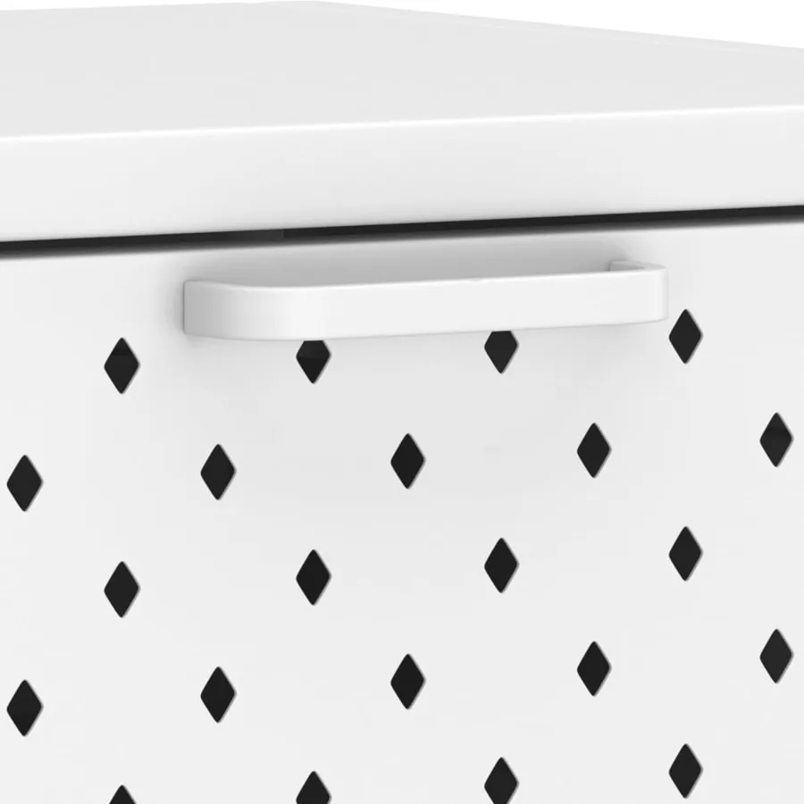 Table console Blanc 72x35x75 cm Acier - 7
