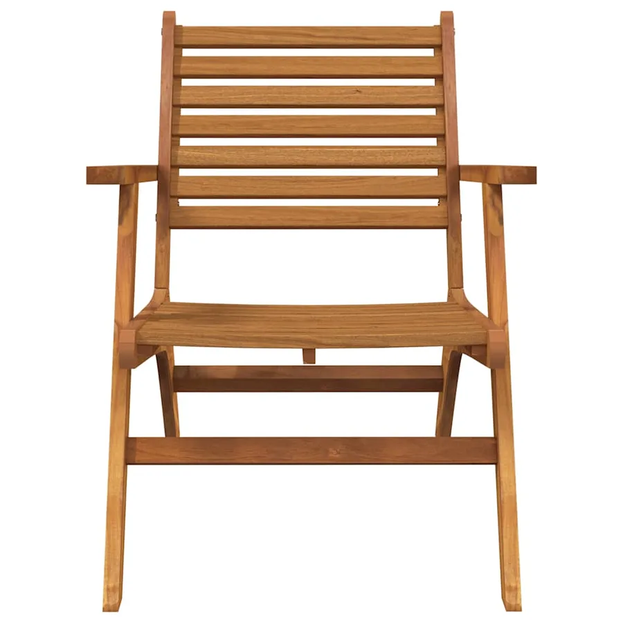 Chaises de jardin lot de 2 Bois d'acacia solide - 4