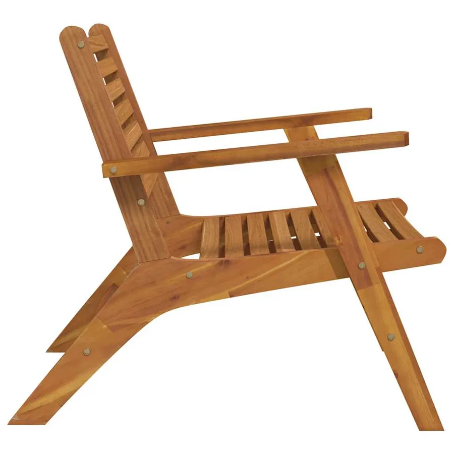 Chaises de jardin lot de 2 Bois d'acacia solide - 5