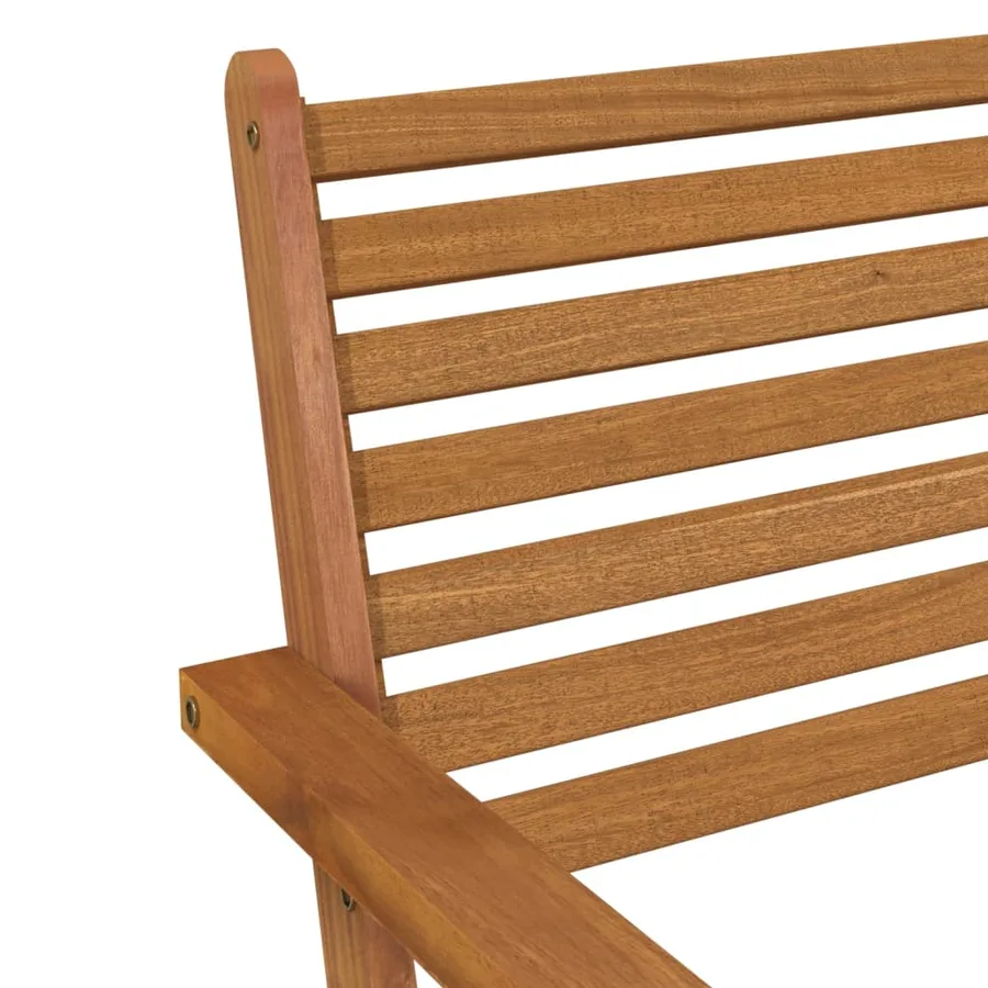 Chaises de jardin lot de 2 Bois d'acacia solide - 7