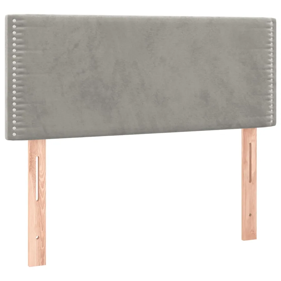 Sommier à lattes de lit et matelas Gris clair 100x200cm Velours - 6