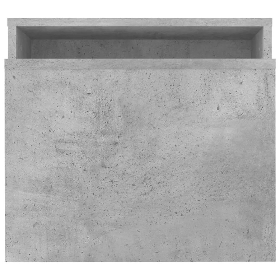 Ensemble de table basse Gris béton 100x48x40 cm Bois ingénierie - 5