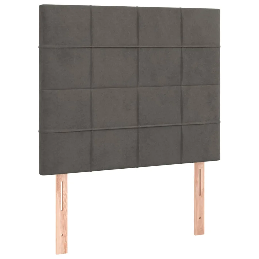 Sommier à lattes de lit avec matelas Gris foncé 100x200 cm - 6