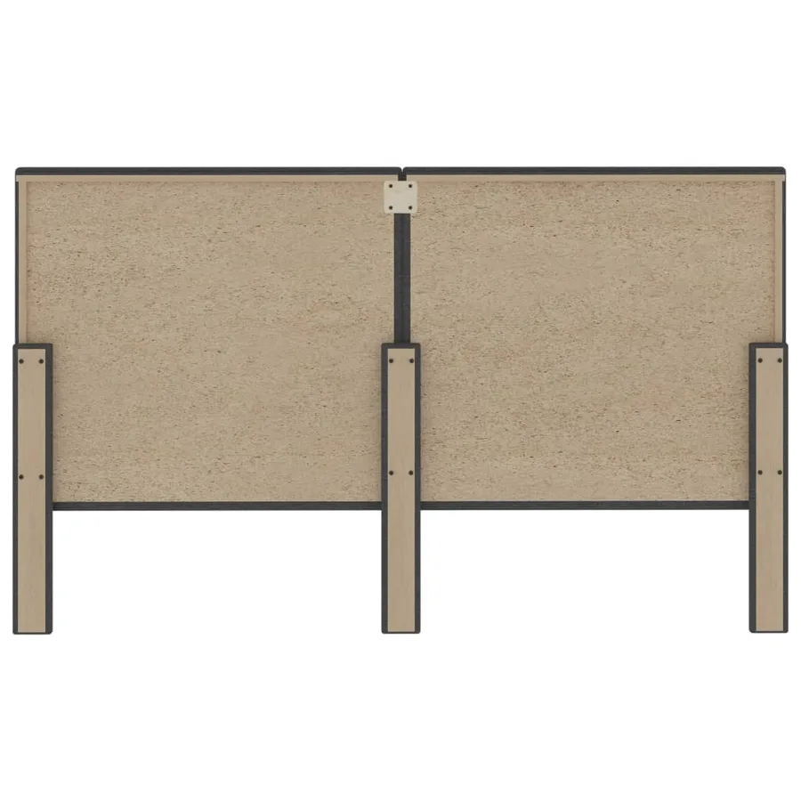 Tête de lit touffetée Gris foncé Tissu 180x200 cm - 5
