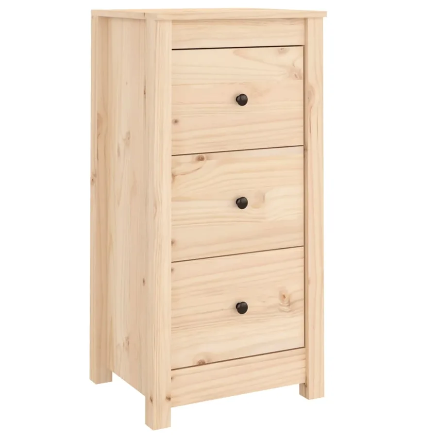 Buffet 40x35x80 cm bois massif de pin - 2