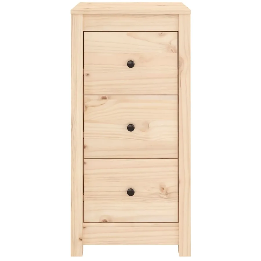 Buffet 40x35x80 cm bois massif de pin - 4