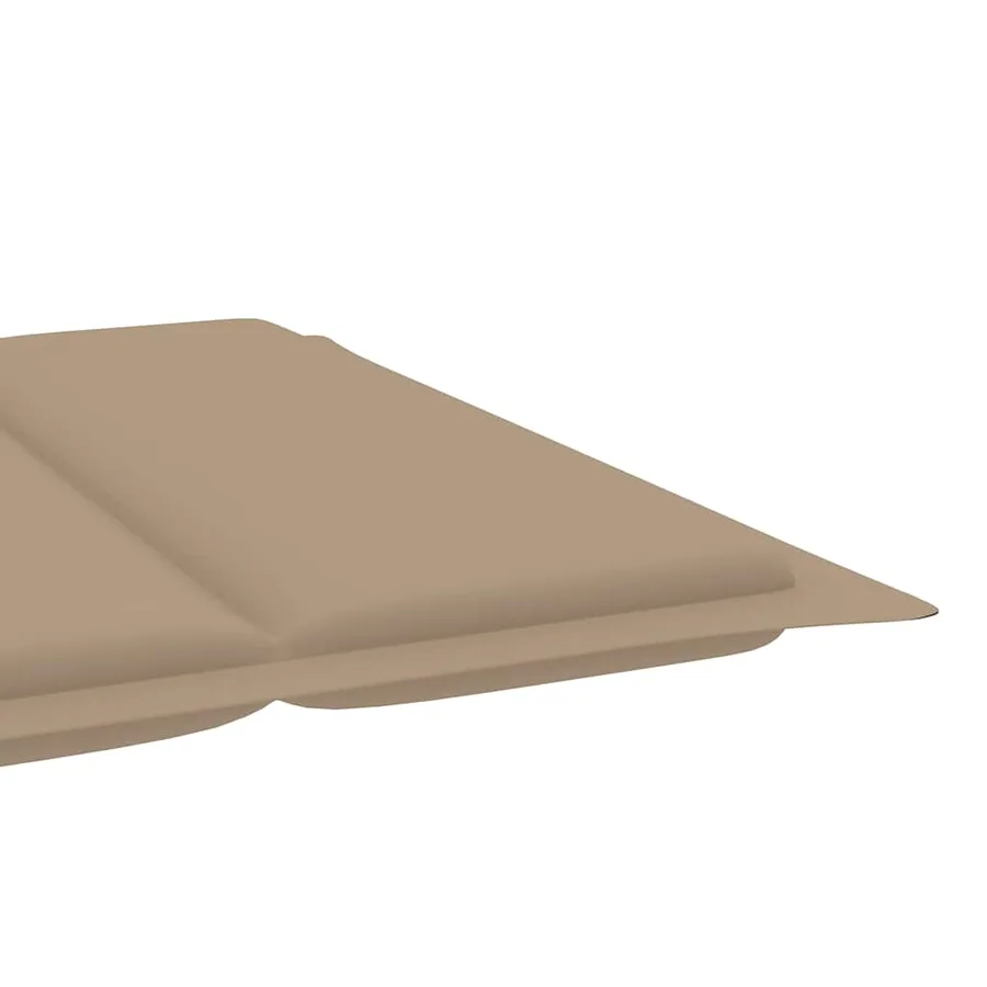 Chaises longues lot de 2 avec table et coussins Acacia solide - 12