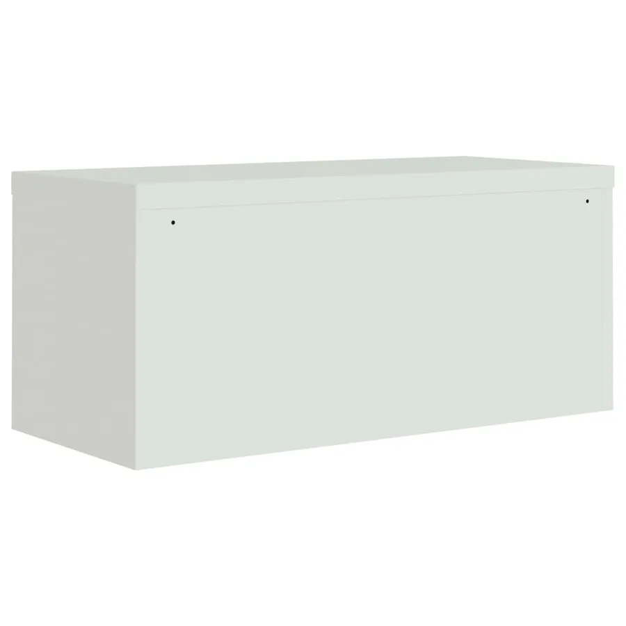 Classeur gris clair 90x40x145 cm acier - 6