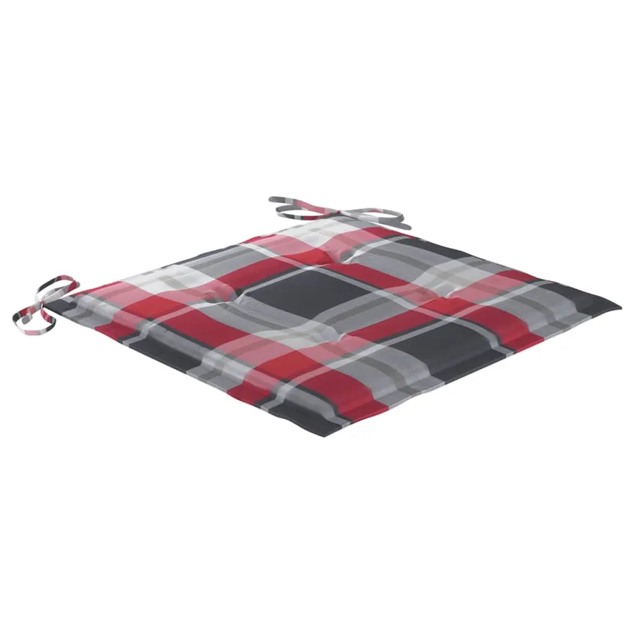 Chaises pliables de jardin lot de 6 avec coussins Bois d'acacia - 10