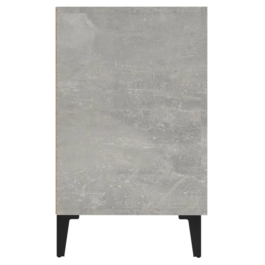 Buffet gris béton 100x36x60 cm bois d'ingénierie - 6
