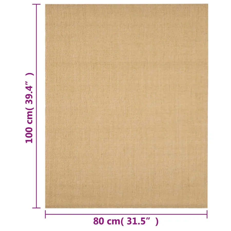 Tapis Sisal naturel 80x100 cm - 7