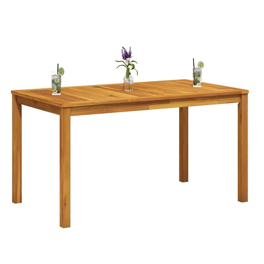 Table de jardin 140x80x74 cm Bois d'acacia massif - 7