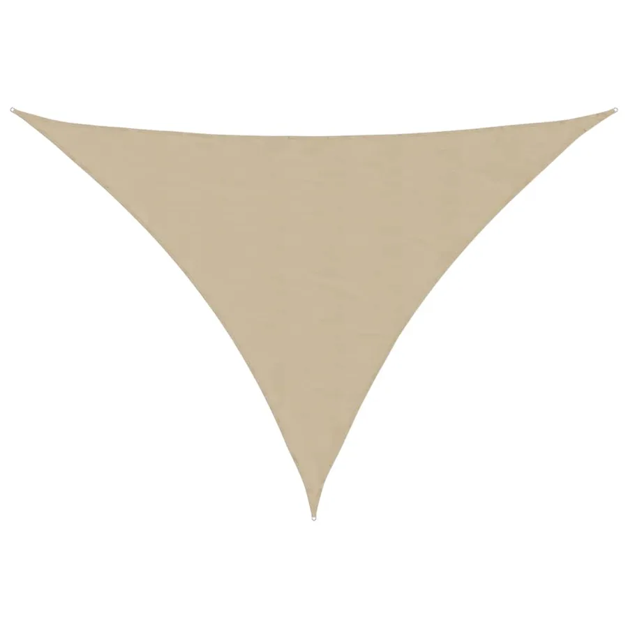 Voile de parasol Tissu Oxford triangulaire 4x5x6,4 m beige - 2