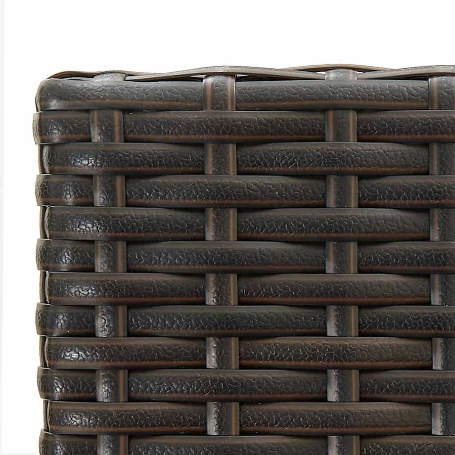 Ensemble de bar de jardin 7 pcs Marron - 10