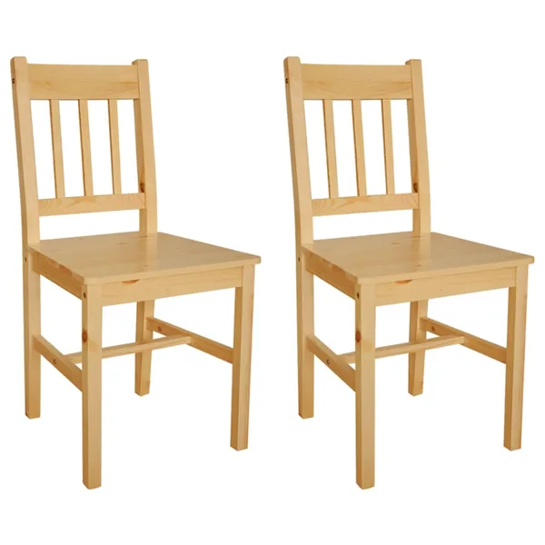 Chaises à manger lot de 2 bois de pin
