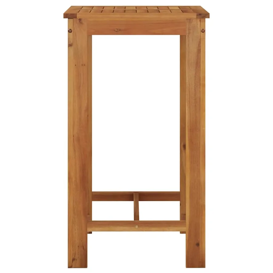 Table de bar de jardin 60x60x105 cm Bois d'acacia solide - 4