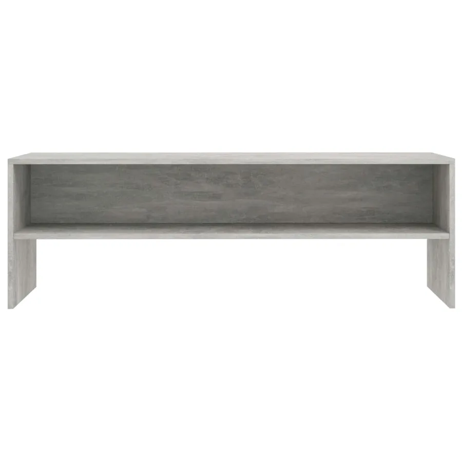 Meuble TV Gris béton 120x40x40 cm Bois d'ingénierie - 4
