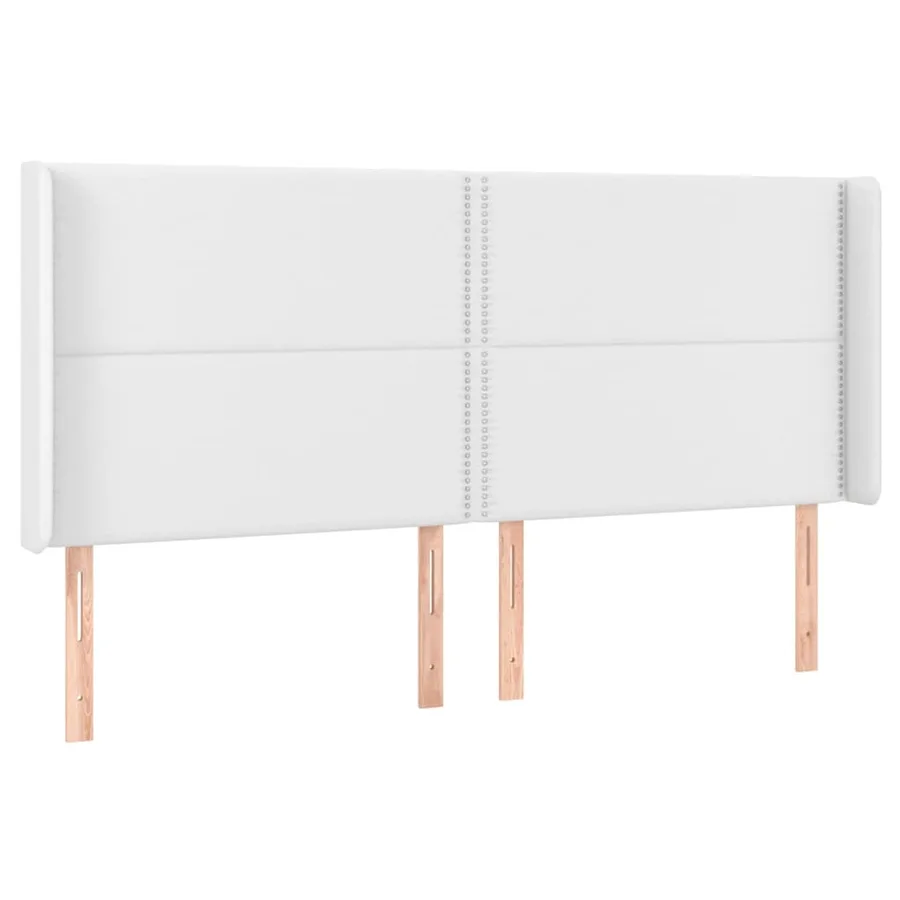 Sommier à lattes de lit matelas LED Blanc 200x200 cm Similicuir - 7