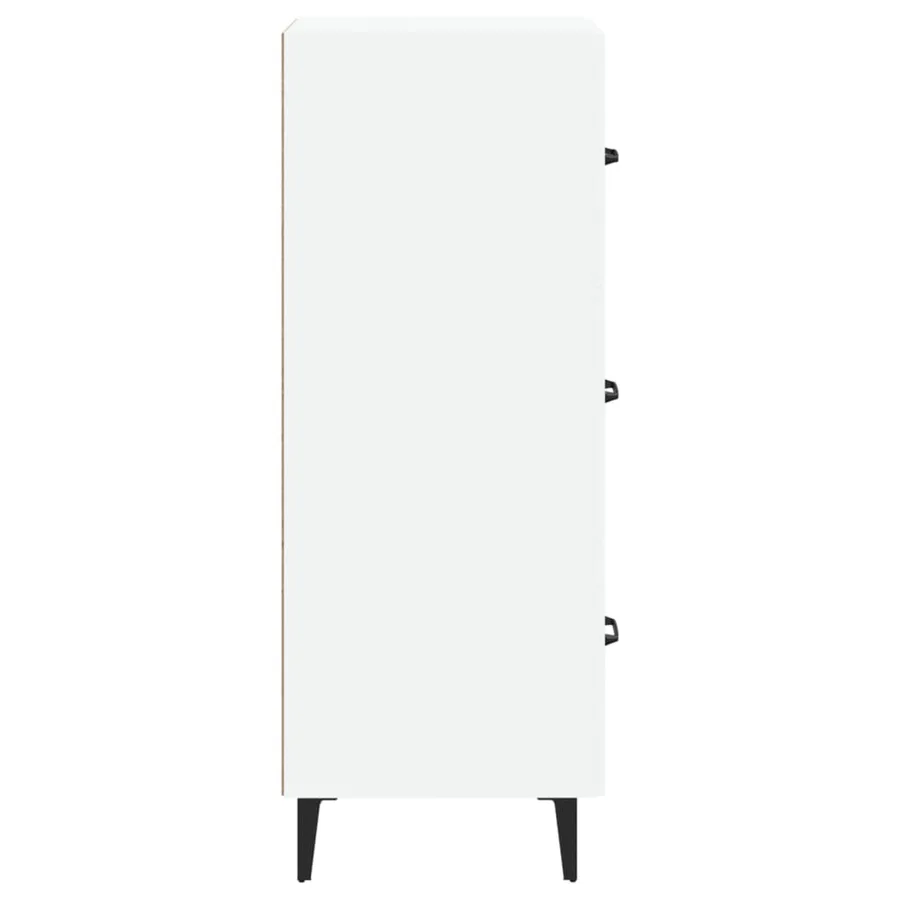 Buffet blanc 34,5x34x90 cm bois d'ingénierie - 7