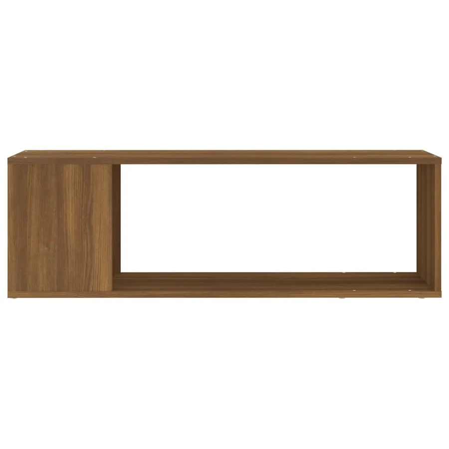 Meuble TV Chêne marron 100x24x32 cm Bois d'ingénierie - 5