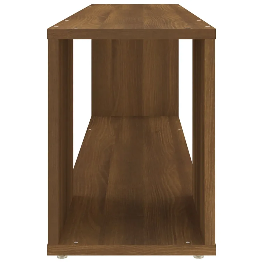 Meuble TV Chêne marron 100x24x32 cm Bois d'ingénierie - 6