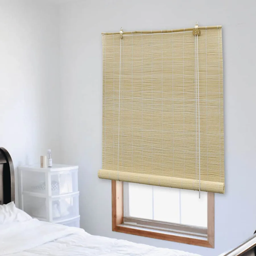 Store roulant en bambou 150x160 cm Naturel