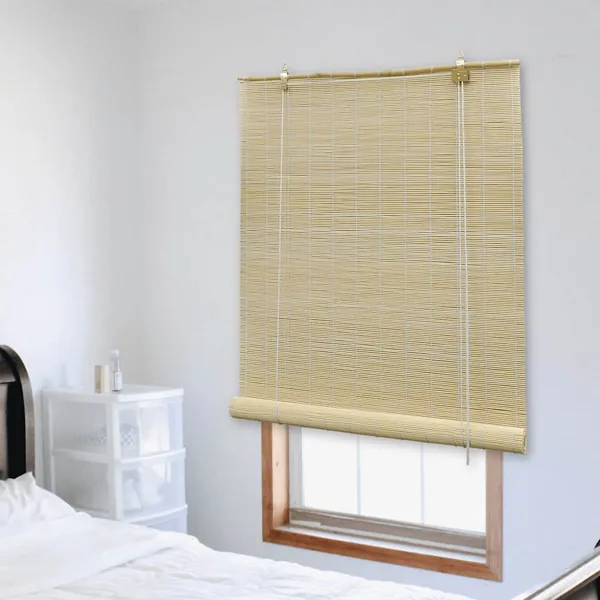 Store roulant en bambou 150x160 cm Naturel