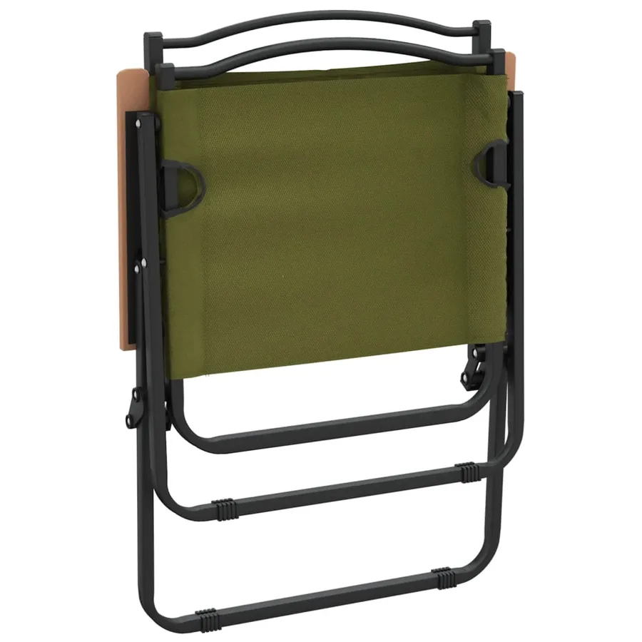 Chaises de camping lot de 2 Vert 54x55x78 cm Tissu Oxford - 6