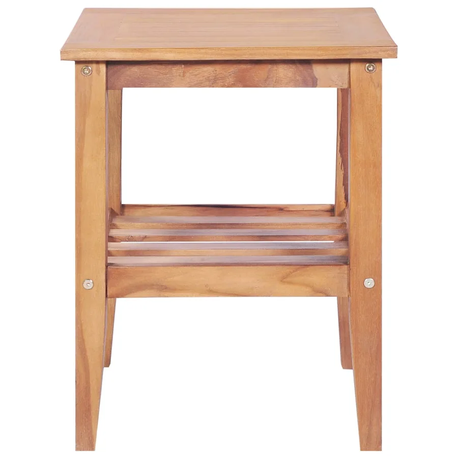 Table basse 40x40x50 cm Carrée Teck solide - 2