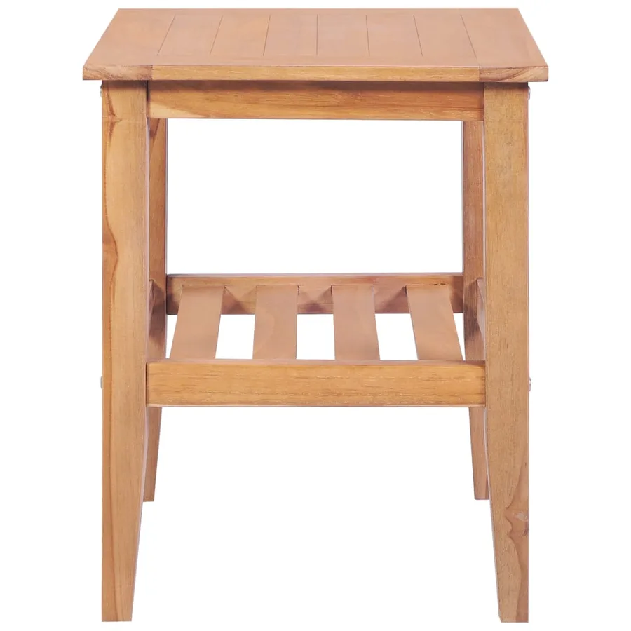 Table basse 40x40x50 cm Carrée Teck solide - 3