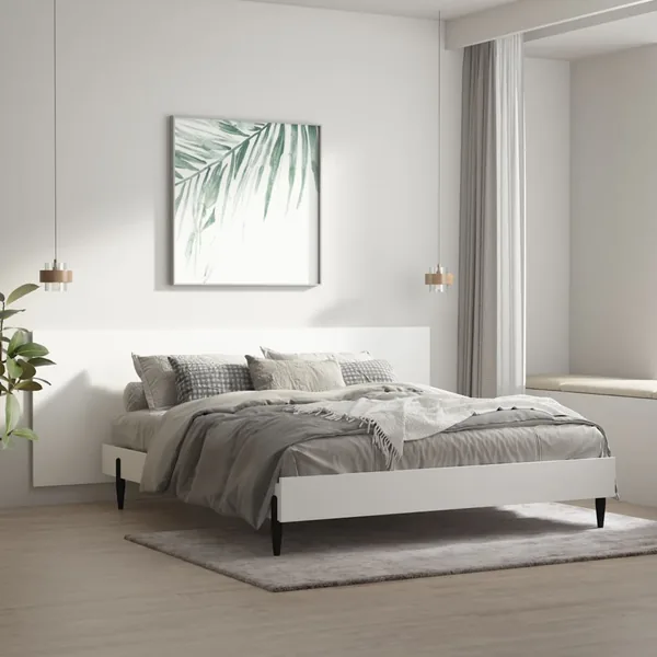 Tête de lit murale Blanc 240x1,5x80 cm Bois d'ingénierie