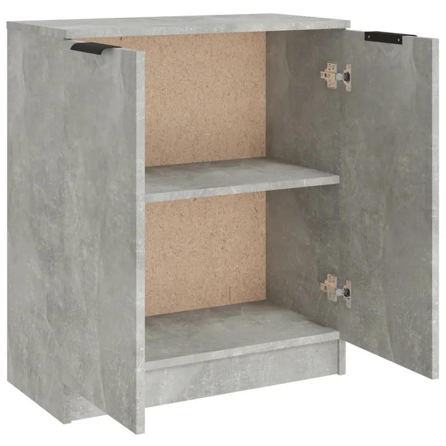 Buffet Gris béton 60x30x70 cm Bois d'ingénierie - 5