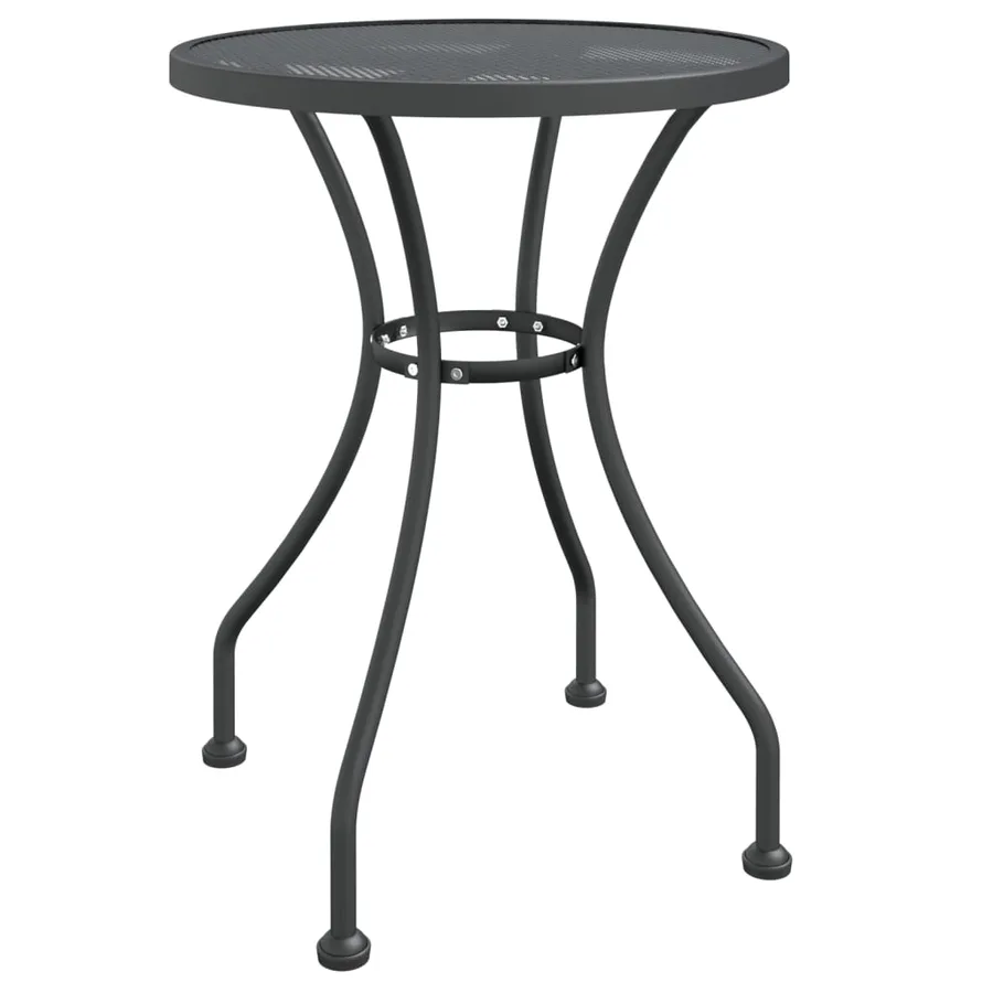 Ensemble à manger de jardin 3 pcs Maille Métal Anthracite - 4