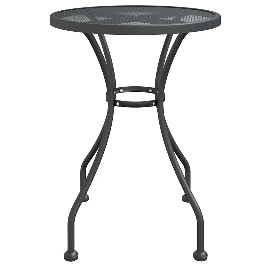 Ensemble à manger de jardin 3 pcs Maille Métal Anthracite - 5