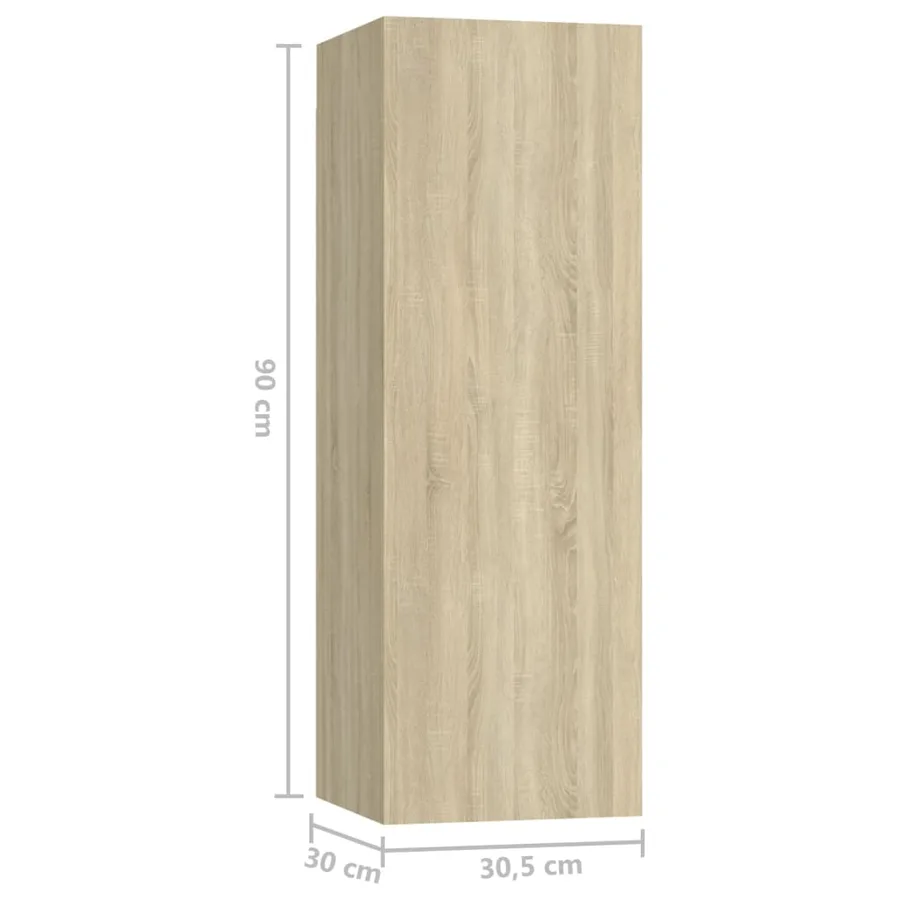 Ensemble de meubles TV 7 pcs Chêne sonoma Bois d'ingénierie - 8