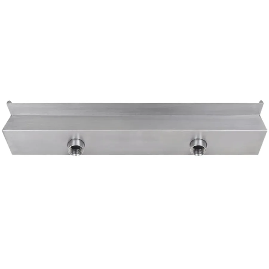 Lame d'eau rectangulaire à LED 60 cm en acier inoxydable pour piscine - 7