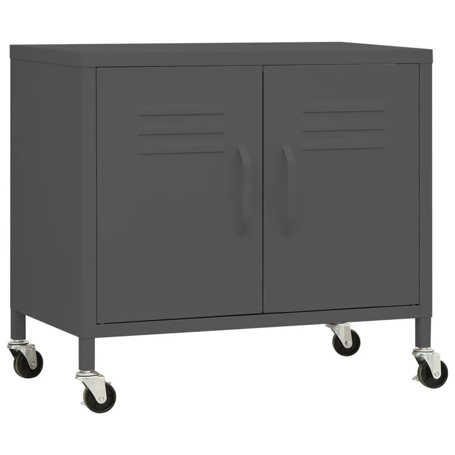 Armoire de rangement Anthracite 60x35x56 cm Acier - 2
