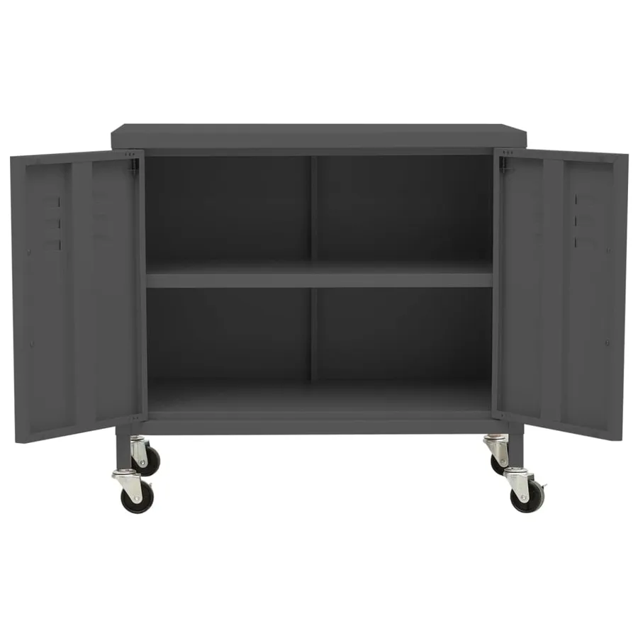 Armoire de rangement Anthracite 60x35x56 cm Acier - 6