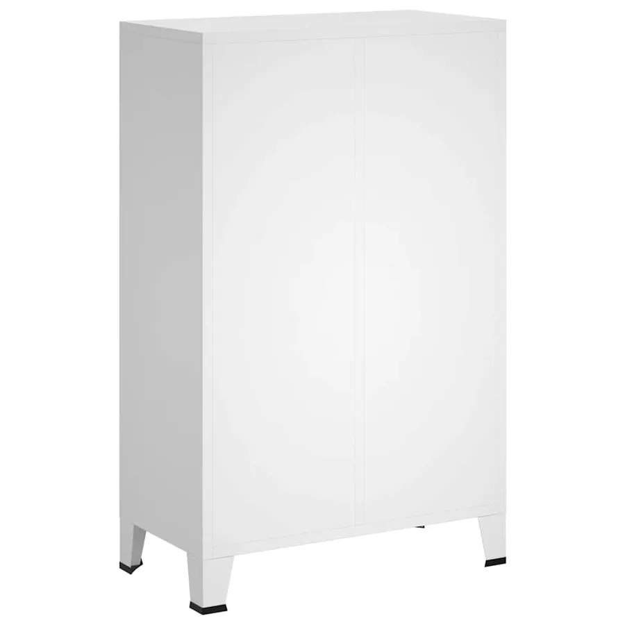Garde-robe industrielle Blanc 67x35x107 cm Acier - 6